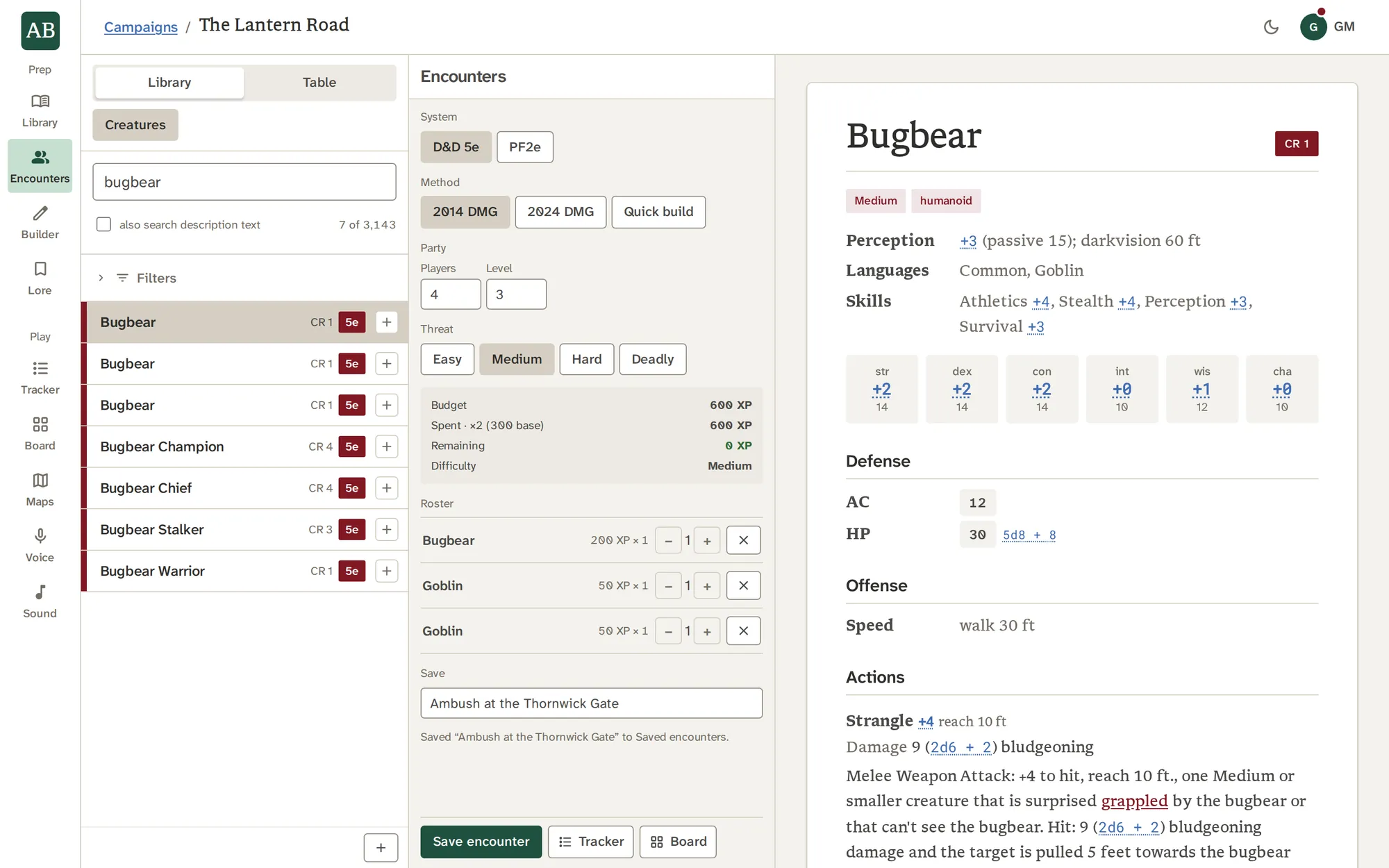 Encounters, a screenshot
