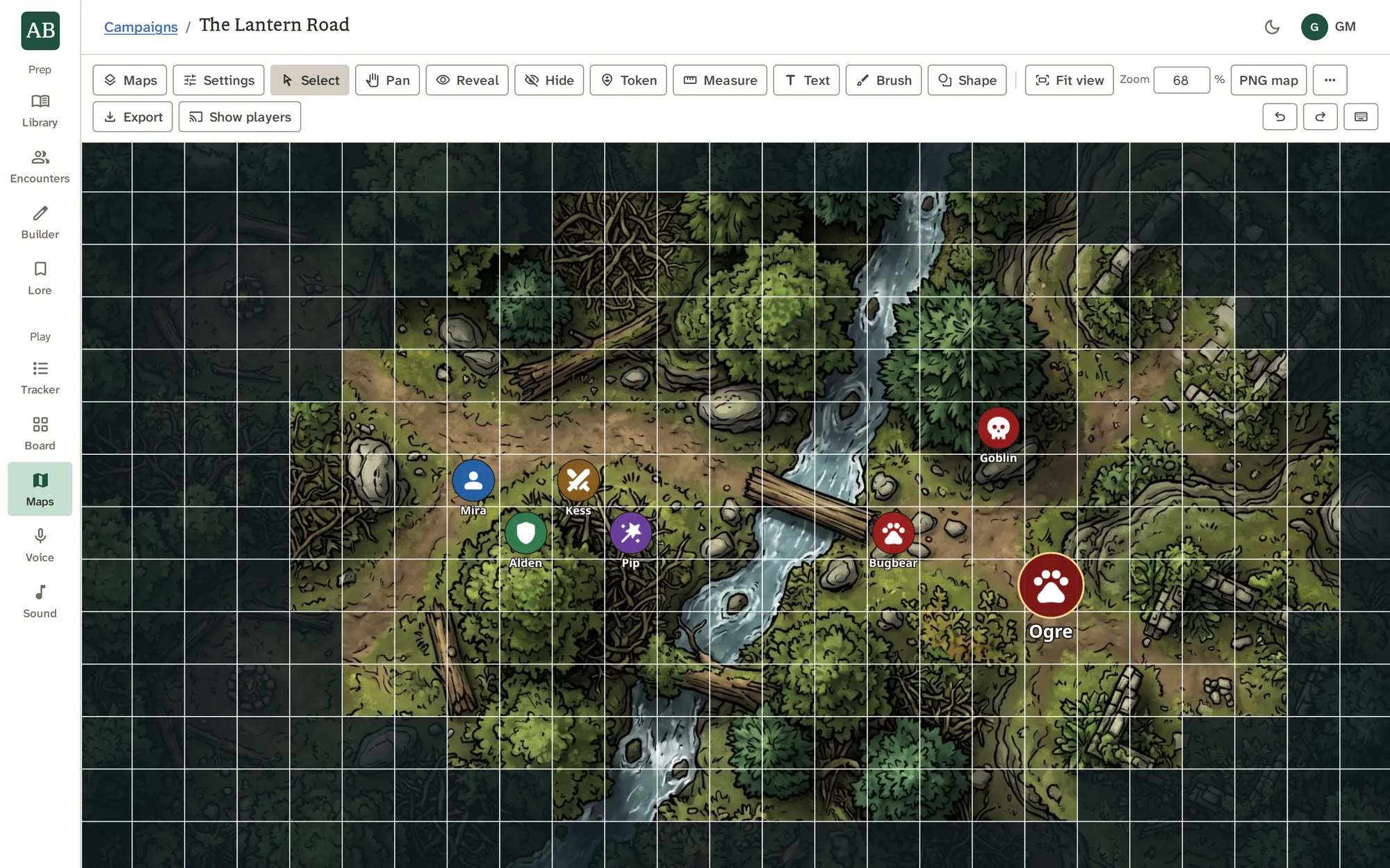 Maps, a screenshot